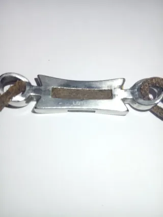 Pulsera Lotus Cuero y Plata