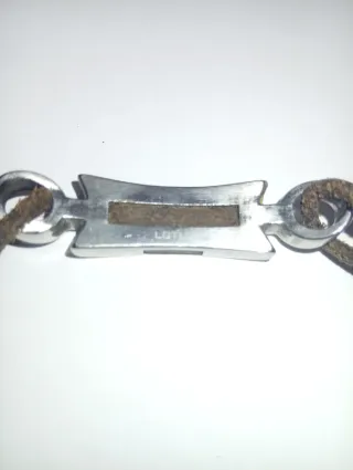 Pulsera Lotus Cuero y Plata