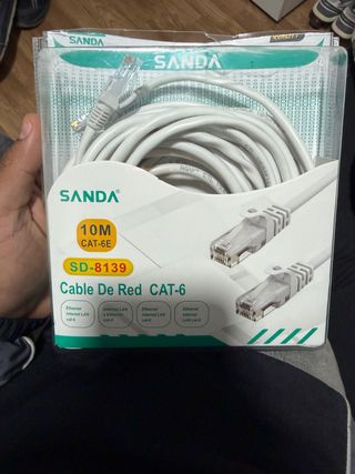 Cable LAN SANDA 10M CAT-6
