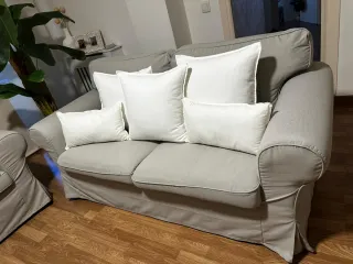 Sofá 3+2 plazas Ikea gris topo/amarronado