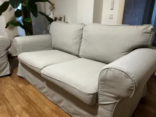 Sofá 3+2 plazas Ikea gris topo/amarronado