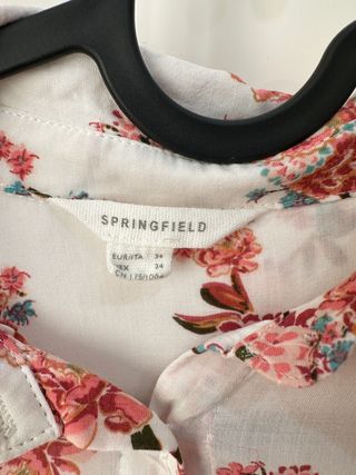 Camisa Springfield flores talla XS