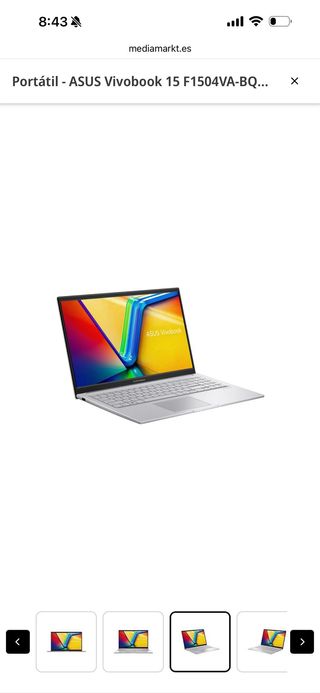 Portátil ASUS Vivobook 15 F1504VA Plata