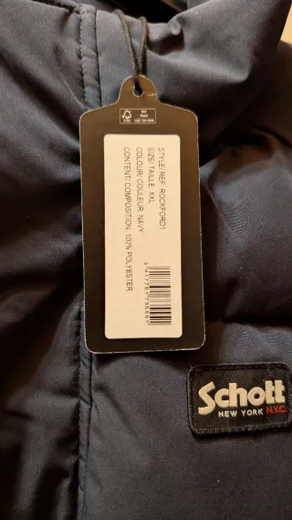 Chaqueta Plumífero Schott NYC Talla XXL
