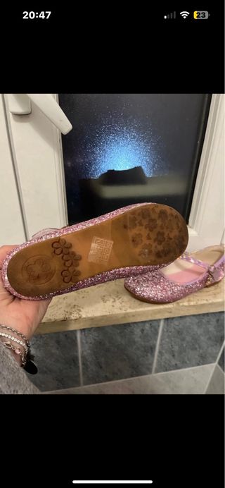 Ballerine rosa con brillantini