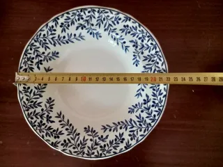 Juego de platos porcelana italiana Quadrifogli.