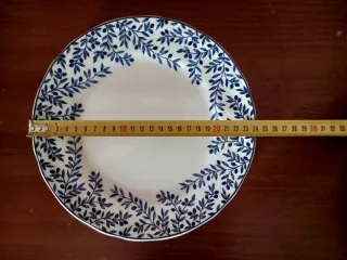 Juego de platos porcelana italiana Quadrifogli.