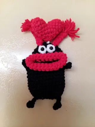 Llavero monedero crochet monstruo boca bolsillo!