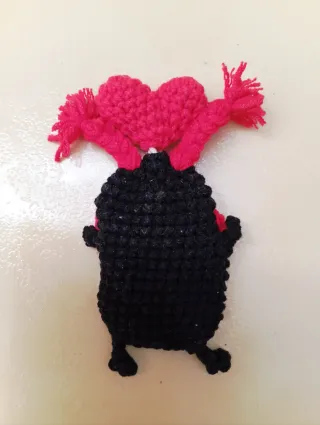 Llavero monedero crochet monstruo boca bolsillo!