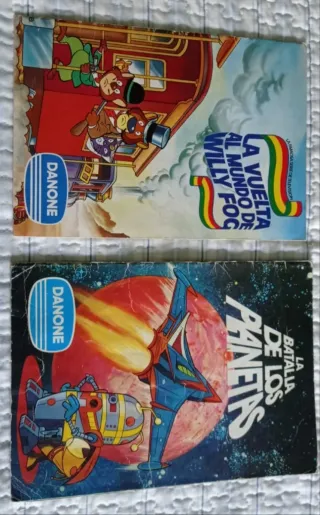 2 Álbumes Danone: Willy Fogg y Planetas