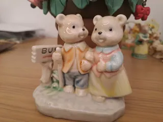 Ceramica vintage orsetti anni 70 Decorazion pasqua