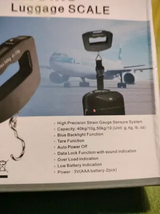Báscula de mano electrónica para equipaje