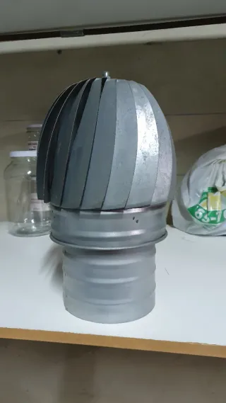 Sombrerete giratorio galvanizado 150mm