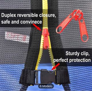 Red de seguridad cama elástica 3.05 cm diam.8 barr