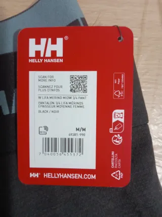 Helly Hansen W LIFA Merino Midw Pantalón 3/4