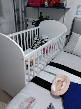 Cuna blanca para bebé ikea