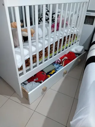 Cuna blanca para bebé ikea