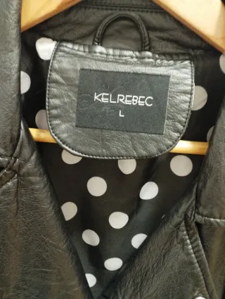 Chaqueta Biker Piel sintética Negra Talla L