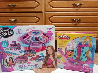 Pack 2 Juguetes: Pulseras y Play-Doh Cinderella