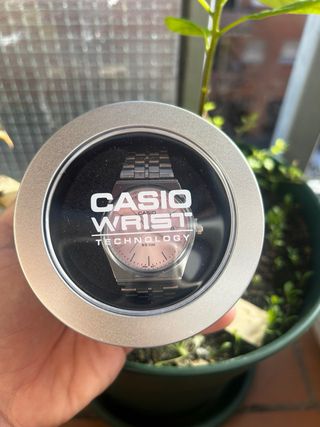 Reloj Casio Plata Cara Rosa