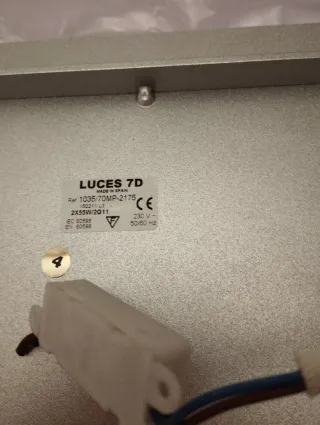 Lámpara de techo Xitec cristal y metal