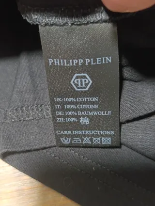 Camiseta Philipp Plein Calavera Roja y Diamantes