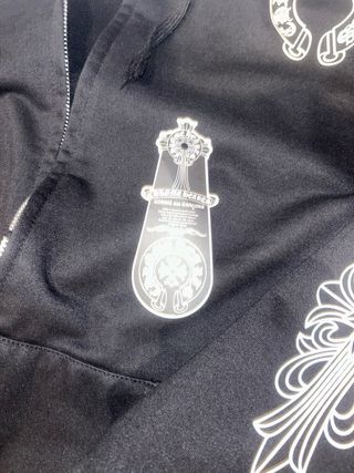Sudadera Chrome Hearts Cremallera Negra