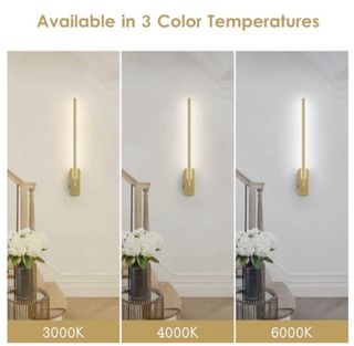 Lámpara LED de pared dorada - Nueva sin estrenar