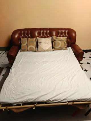 Sofá y sillones Vintage Piel Marrón