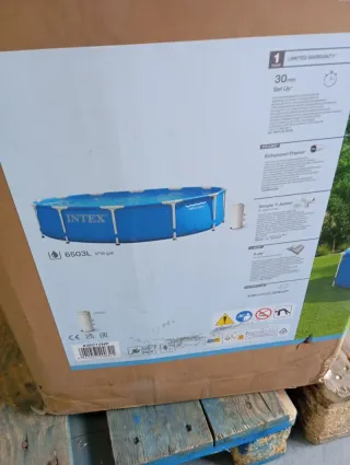 Piscina desmontable Intex azul