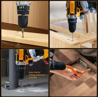 Maletín Taladro Percutor 21V con 2 Baterías, NUEVO