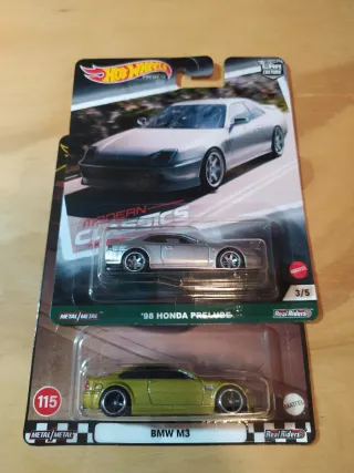 Hot Wheels '98 Honda Prelude y BMW M3