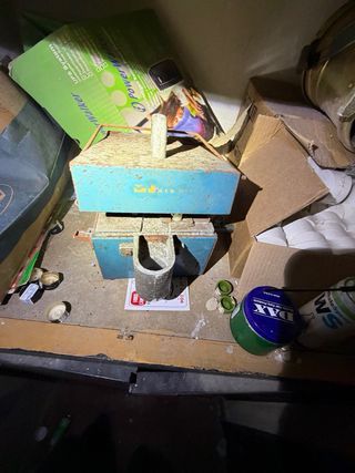 Antiguo contador de monedas