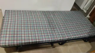 Cama plegable con colchónde 80 cm
