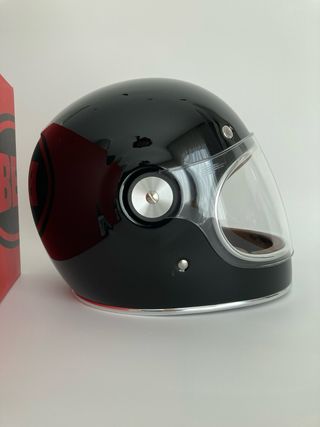 Casco Bell Bullitt Negro Brillo Retro Talla M