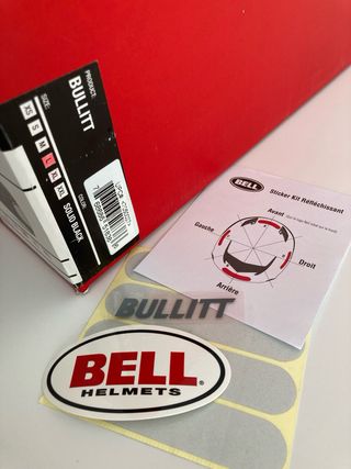 Casco Bell Bullitt Negro Brillo Retro Talla M