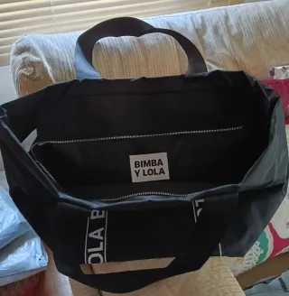 Bolso Negro Blanco Grande