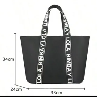 Bolso Negro Blanco Grande