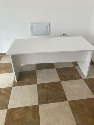Mesa de oficina blanca 160x80