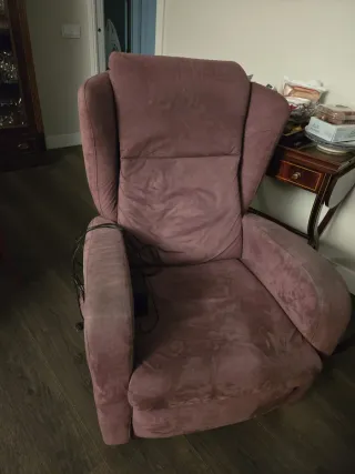 Sillón masaje reclinable tela