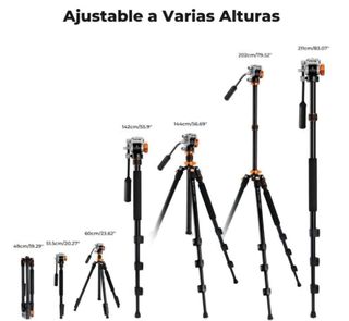 Trípode de Video Aluminio K234A7+FH-03