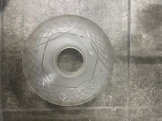 Lámpara de cobre con lágrimas de cristal