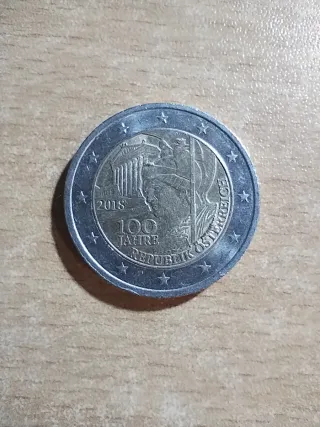 2 Euro Austria 2018 100 Anni Repubblica