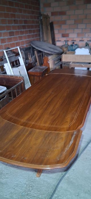 Mesa comedor extensible madera