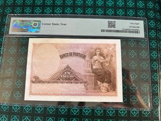 Portugal 1 Escudo 1920 PMG 58
