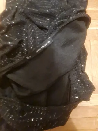 Vestido de fiesta lentejuelas negro,