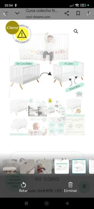 Cuna colecho Nuru 3x1