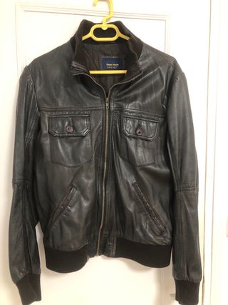 Chaqueta cuero Zara
