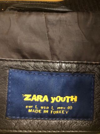 Chaqueta cuero Zara