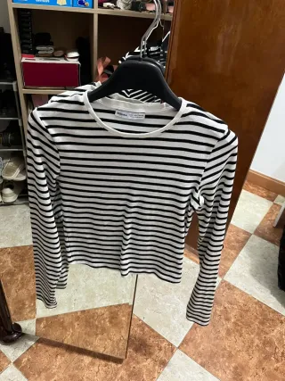 Camiseta Bershka Rayas Talla S